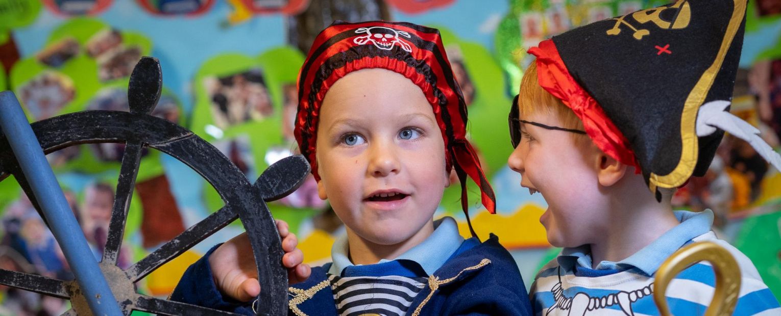 nursery children in costumes