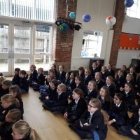 Dixie Grammar students in the assembly hall