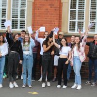 students celebrating
