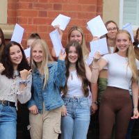 students with exam results