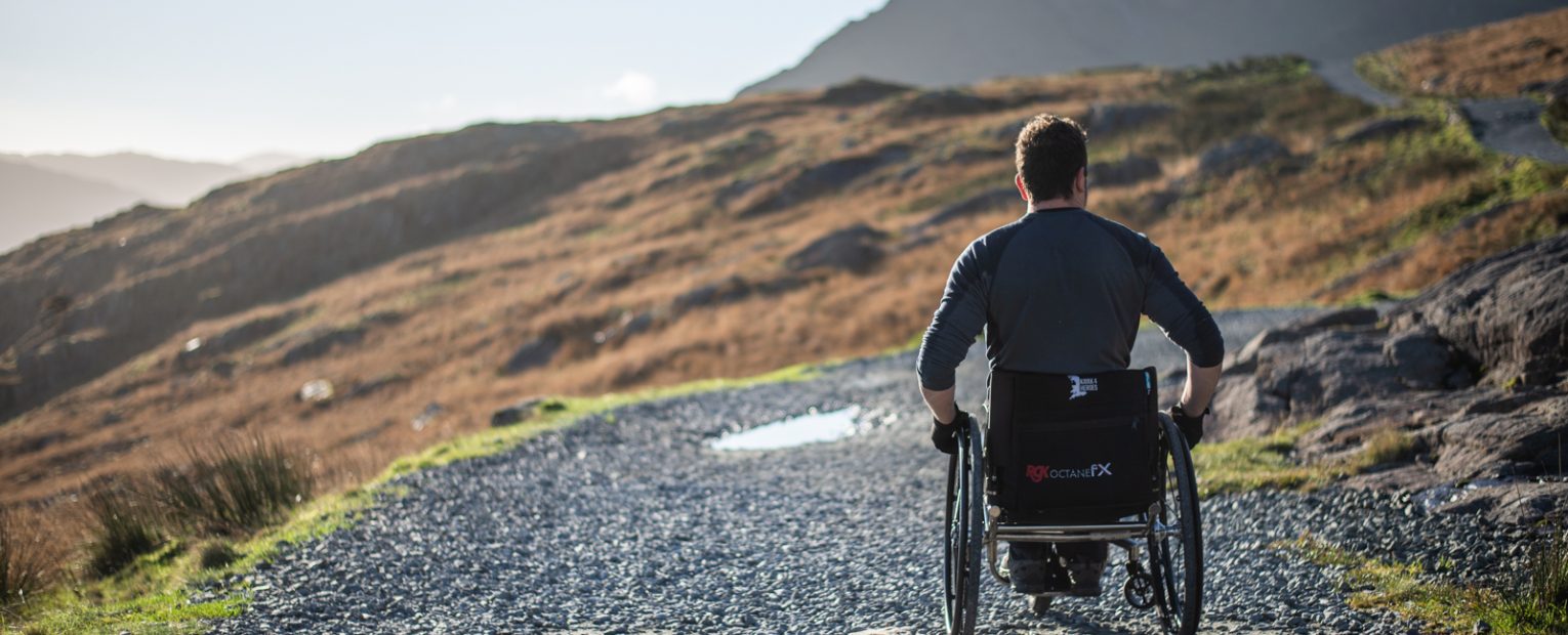 man in a wheel chair